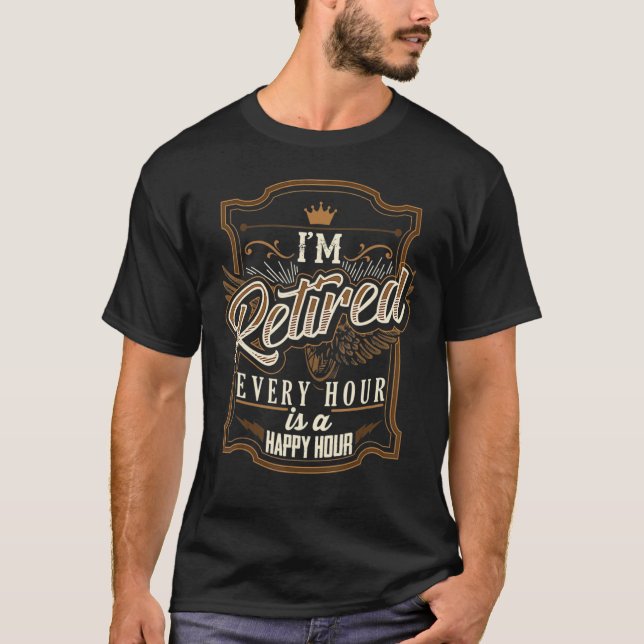 Pension för manar jag är trött t shirt (Framsida)
