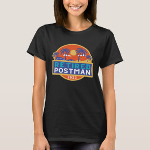 Pension för Postman Manar Postal Worker Retrött T Shirt