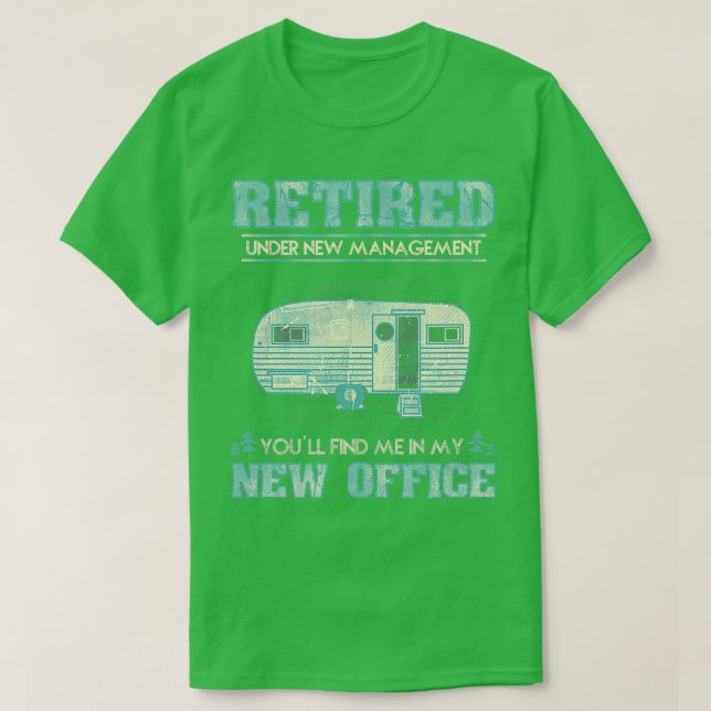Pension Funny Camping RV Caravan Gift Retiree N T Shirt (Design framsida)