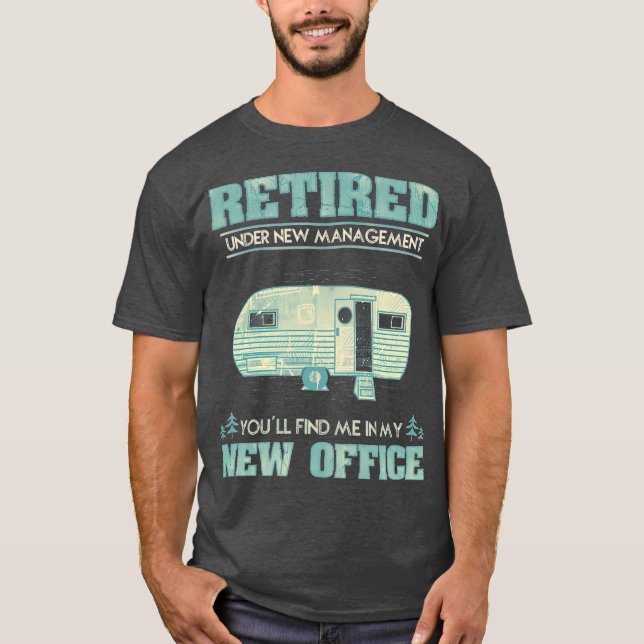 Pension Funny Camping RV Caravan Gift Retiree T Shirt (Framsida)