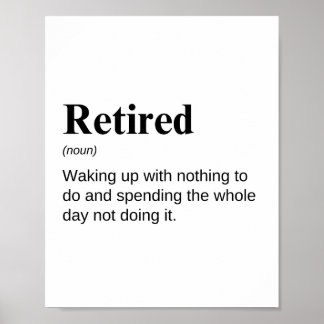 Pension Funny Definition Poster