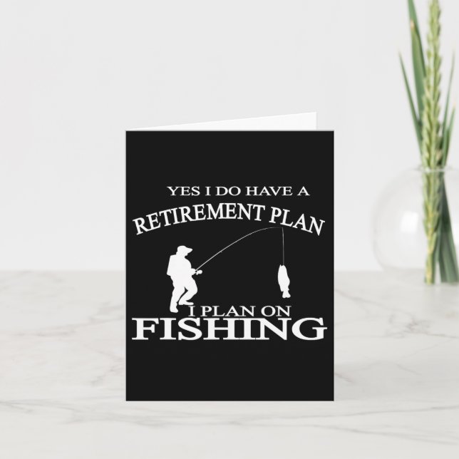 Pension Funny Fishing Tee Redraget Fisherman Tee Kort (Framsida)