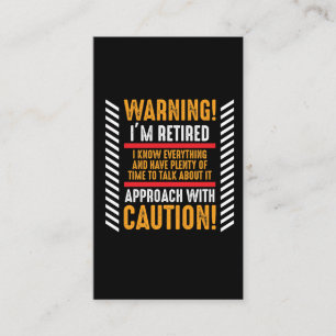 Pension Gag som säger att pensionären är pensio Visitkort