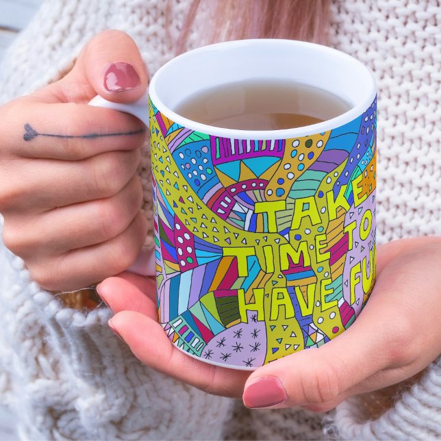 Pension-gåva, positiv bekräftelse, roligt kaffemugg (Skapare uppladdad)