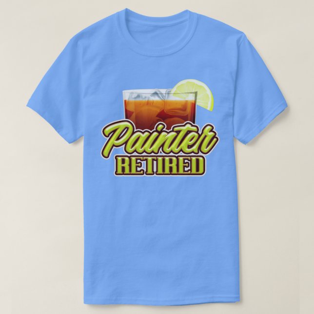 Pension-gåvor för målarfärg t shirt (Design framsida)