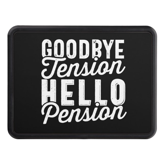 Pension Gift, adjö till Hej-pension Dragkroksskydd (Framsidan)