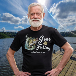 Pension Gift Borta Fishing Big Fish Fisherman T Shirt