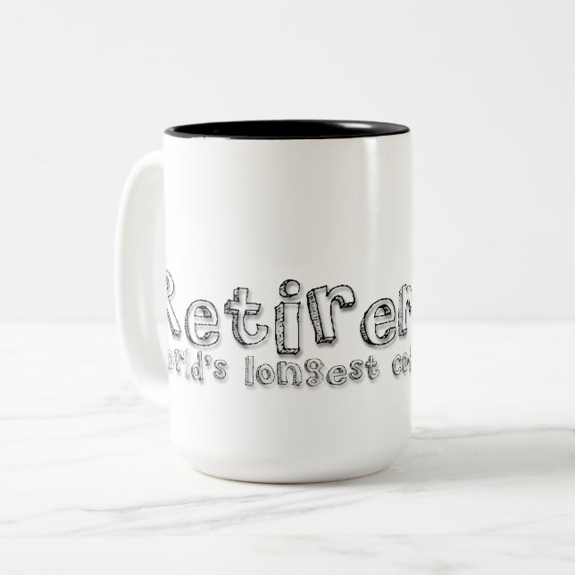 Pension Gift Coffee Break Pension Quote Mugg (Framsida vänster)