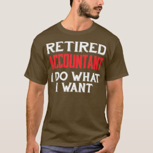Pension Gift for Accountant Redraget Bookkeeper T Shirt