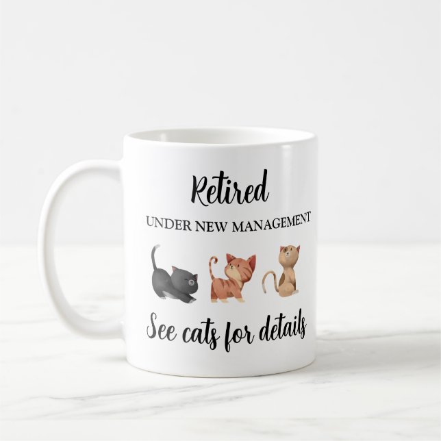 Pension Gift for Cat Lover, Pension Mugg (Vänster)