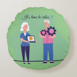 Pension Gift for Coworking Rund Kudde