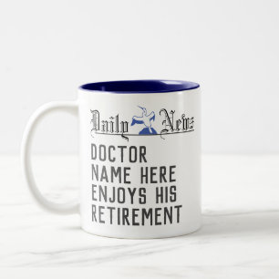 Pension Gift för Doktor-kaffe Mugg