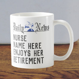 Pension Gift för en sjuksköterska Kaffemugg