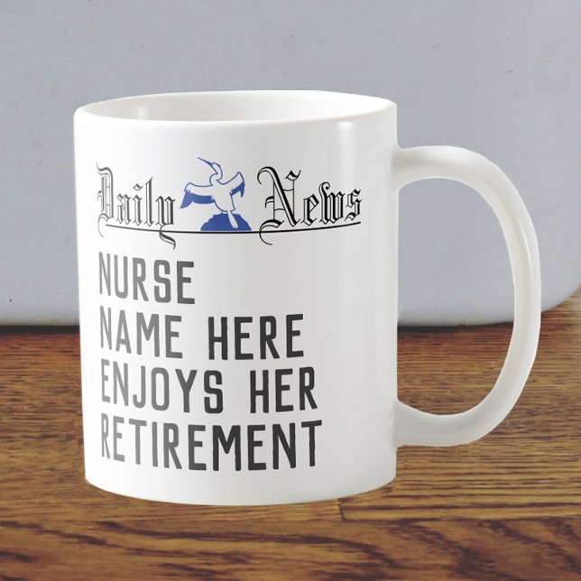 Pension Gift för en sjuksköterska Kaffemugg (Skapare uppladdad)