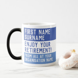 Pension Gift från arbetskolleger. Magisk Mugg