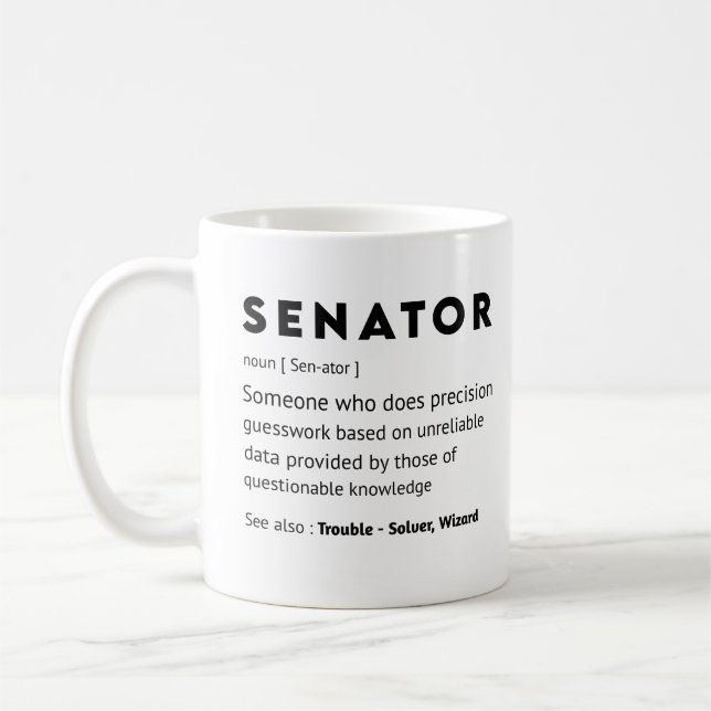 Pension Gift-idéer för lagstiftaren Lawmaker  Kaffemugg (Vänster)
