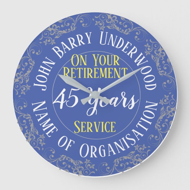 Pension Gift med år betjänat Stor Klocka (Framsida)