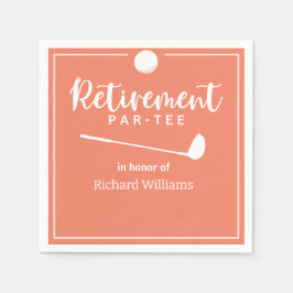 Pension Golf Boll Tee Flagga Modern Pea Pappersservett