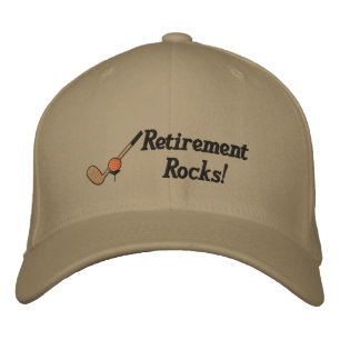 Pension Golf Embroized Hat Broderad Keps