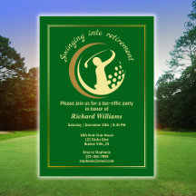 Pension Golf Party Classic Grönt Golden Player