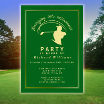 Pension Golf Party Classic Grönt Golden Player