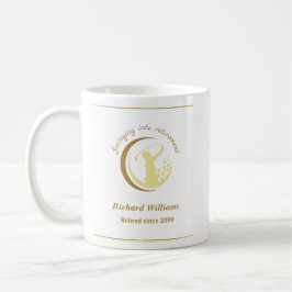 Pension Golf Party Classic Grönt Golden Player Kaffemugg