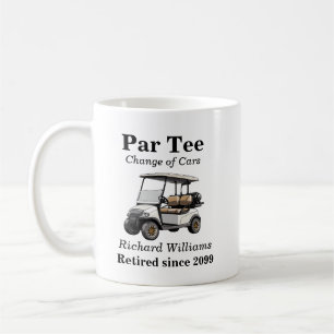 Pension Grått Golf Cart Par Tee Kaffemugg