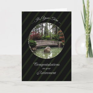 Pension Grattis Card/Bridge Kort