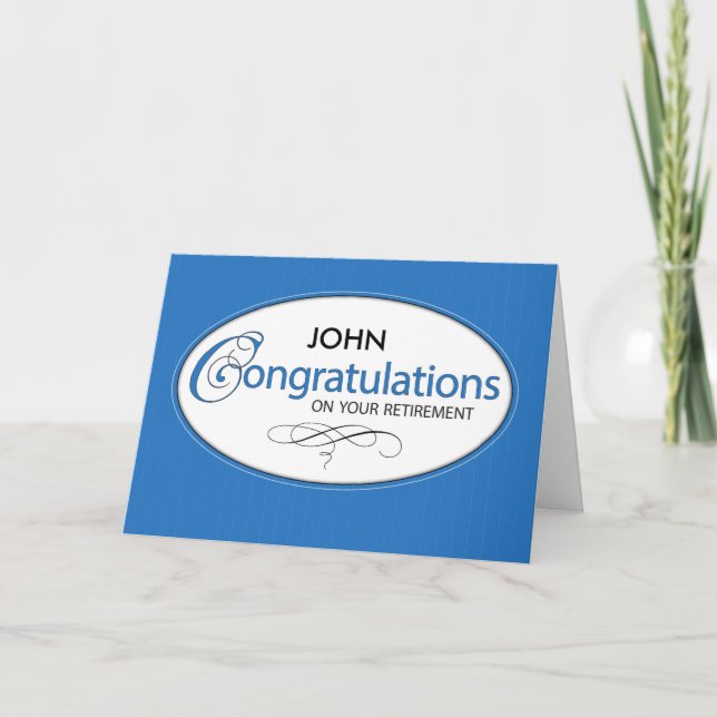 Pension Grattiss Personalize Namn, John, Kort (Framsida)