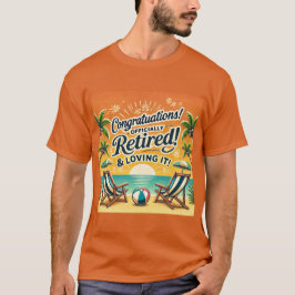 Pension Gratulerar Shirt | Officiellt pensionerad T Shirt