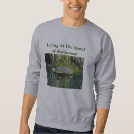 Pension Humor Sjö Turtle Photo Nature Wildlife Lång Ärmad Tröja