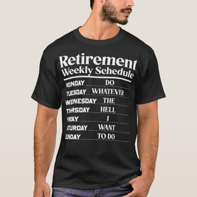 Pension Humor T Shirt (Framsida)