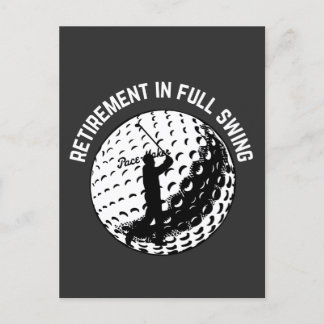 Pension i Fullt Swing Humor T-Shirt Keych Vykort