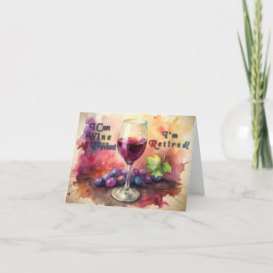 Pension I kan Vin allt jag vill ha ett hälsningsko Kort