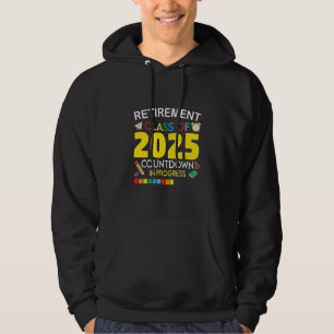 Pension-klass 2025 Countdown in Processaa Hoodie