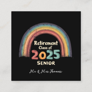 Pension-klass 2025: Senaste milstolpe Fyrkantigt Visitkort