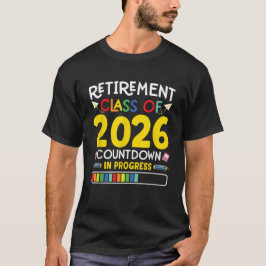 Pension-klass av 2026 års nedräkning, lärargåva t shirt