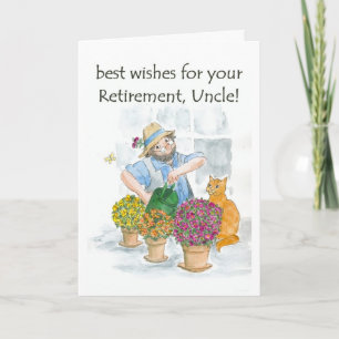 Pension-kort för en farbror - Gardener Kort