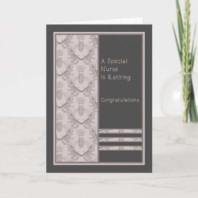 Pension-kort för en Speciell sjuksköterska Kort (Framsida)