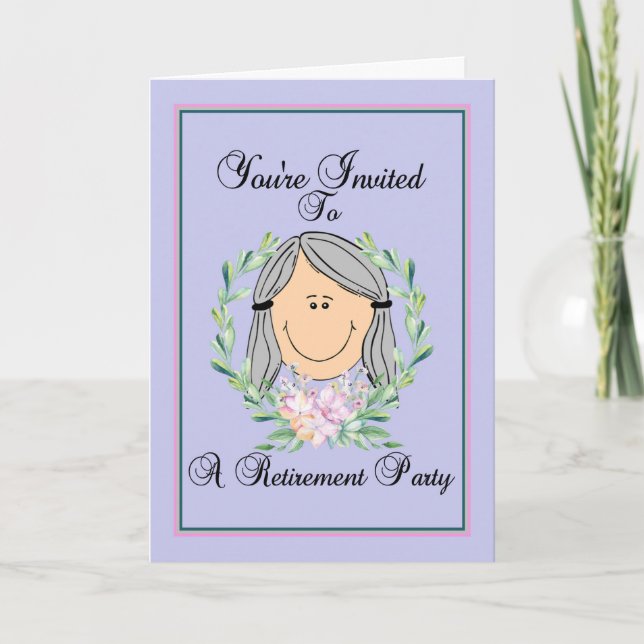 Pension-kort för Party, hondjur Inbjudan (Framsida)