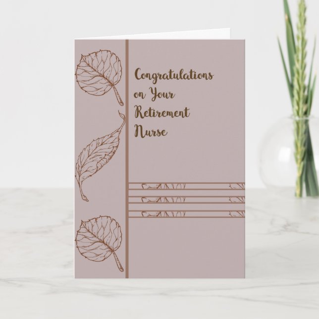 Pension-kort för sjuksköterska kort (Framsida)