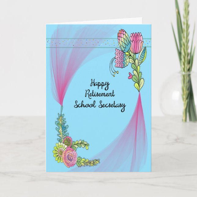 Pension-kort för skolsekreterare kort (Framsida)