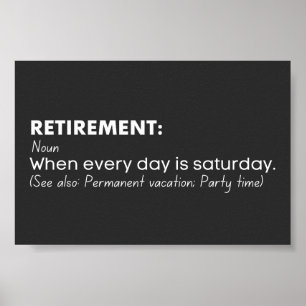 Pension lustig definition poster