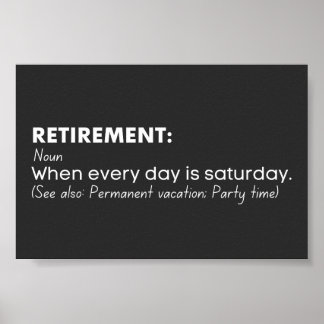 Pension lustig definition poster