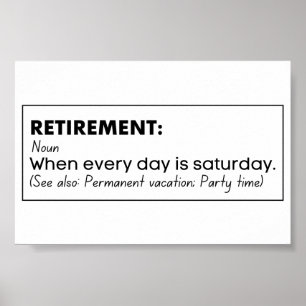Pension lustig definition poster