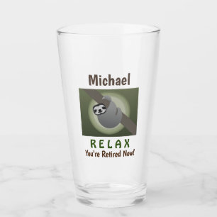 Pension Lycklig Cute Lazy Sloth Beer Pint Glaskopp