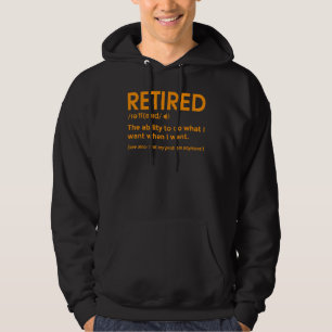 Pension Manar Kvinnor, pensionerad definition 1 Hoodie