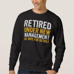 Pension Manar Pappa Retiring Party Humor Lång Ärmad Tröja