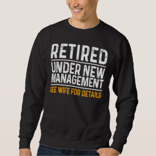 Pension Manar Pappa som återgår till Party Humor 5 Lång Ärmad Tröja