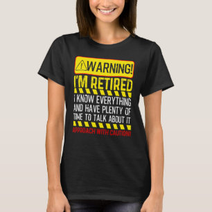 Pension Manar Women Retiree Varning att jag är trö T Shirt